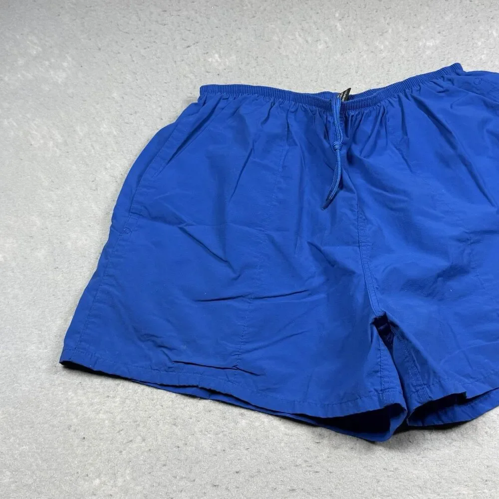 Patagonia Baggies Shorts Mens Size Large Blue Elastic Drawstring Waist Lined